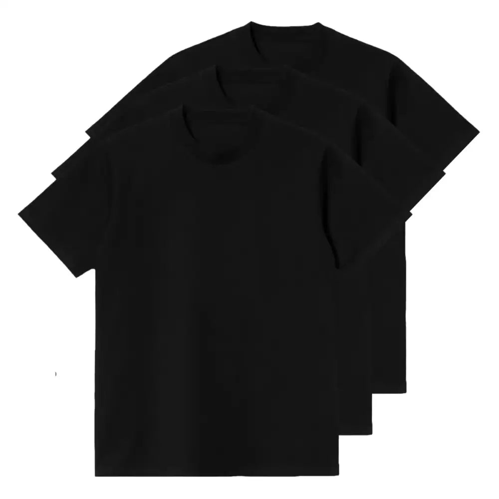 Imagem de três camisetas oversized de algodão premium alta qualidade