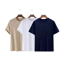 Kit 3 Camisas Masculina Lisa Algodão Premium Abuzze