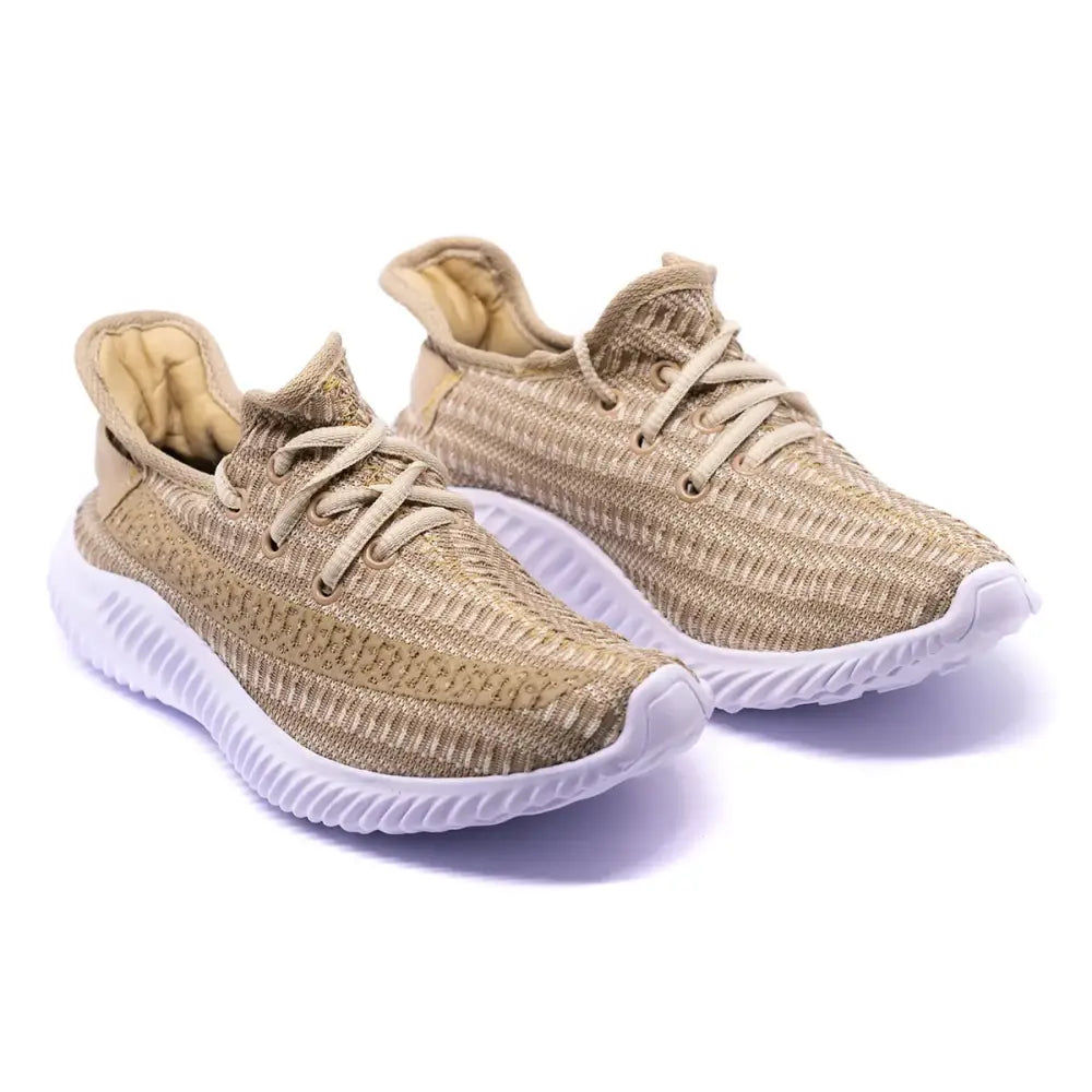 Tên de alt: Tênis de corrida bege em tricô, adidas yeezy boost 350 premium feminino