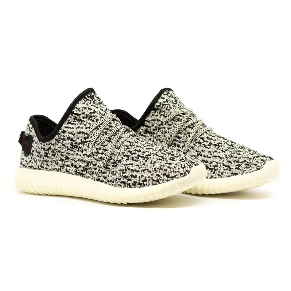 Tênis adidas yeezy boost 350 confortável com padrão cinza e preto