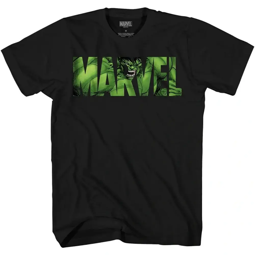 Camisa Marvel Huck Incrível Huck Universo Marvel com estampa do Hulk Preto