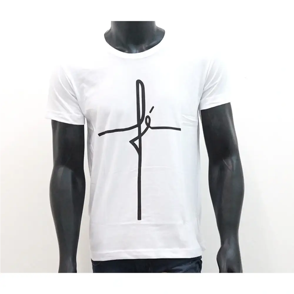 Imagem de Camisa Masculina Fé com design em algodão penteado fio