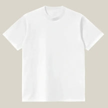 Imagem de camiseta oversized branca em algodão premium de alta qualidade