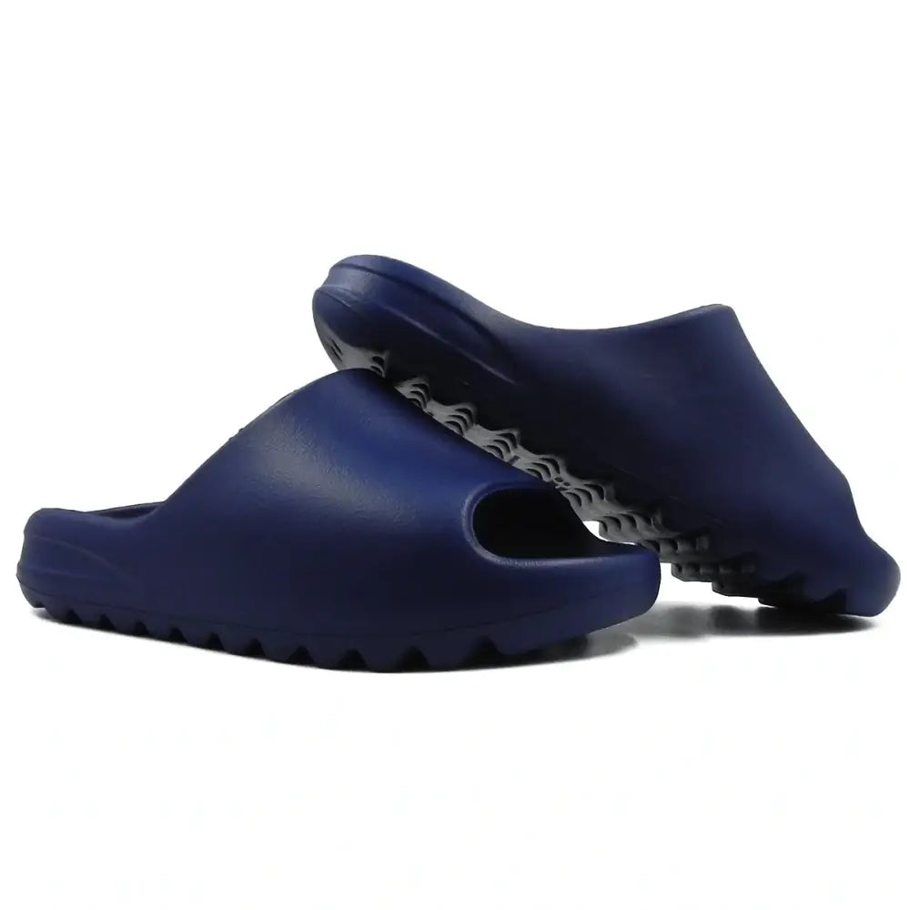 Imagem de chinelo slide liso navy blue, modelo Chinelo Slide Liso Casual Básico Abuzze Conforto