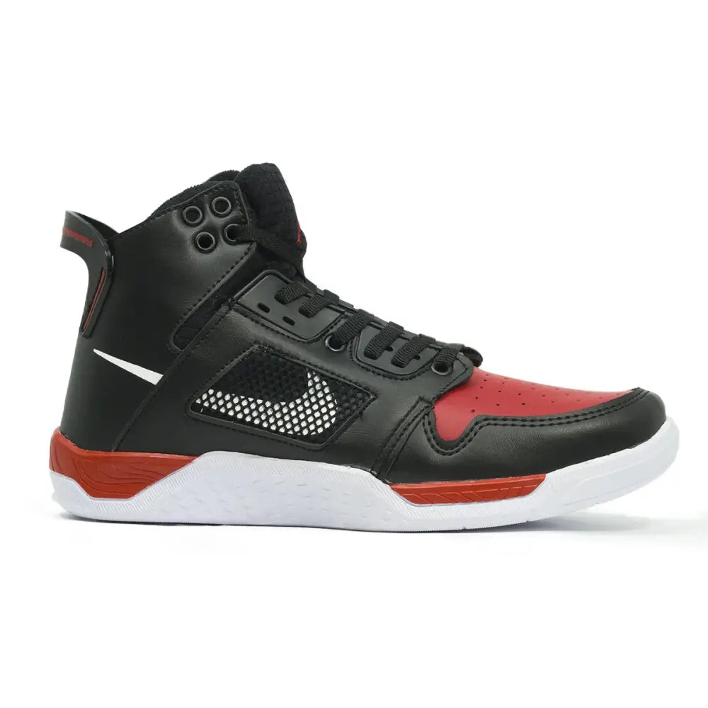 Tênis alta com cores preto e vermelho da linha Nike Air Jordan Mars para colecionadores