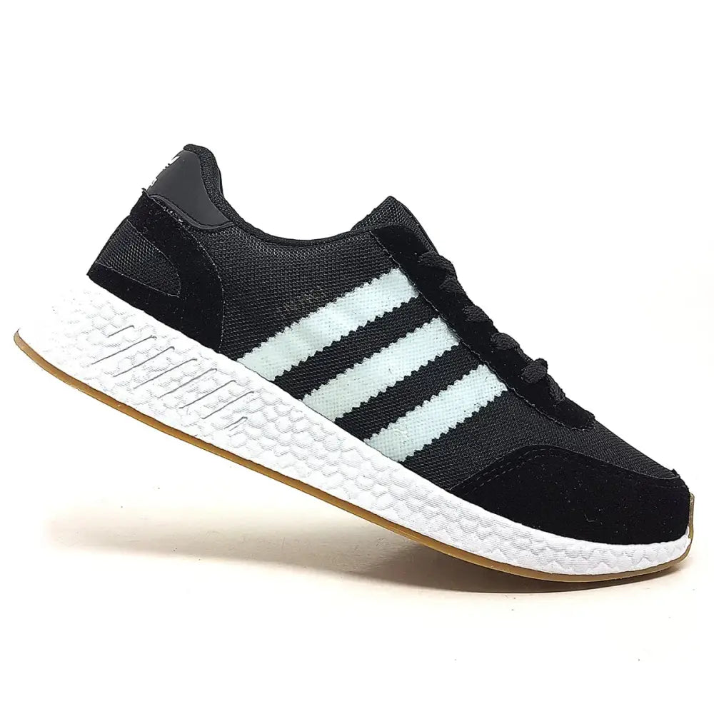 Imagem de tênis adidas iniki preto e branco para exercícios, conforto e estilo